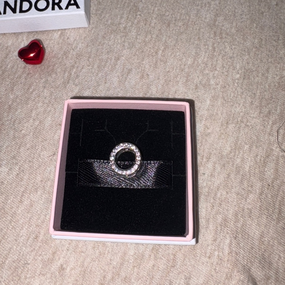 PANDORA Sparking Reflexions Circle of Pave Clip Charm